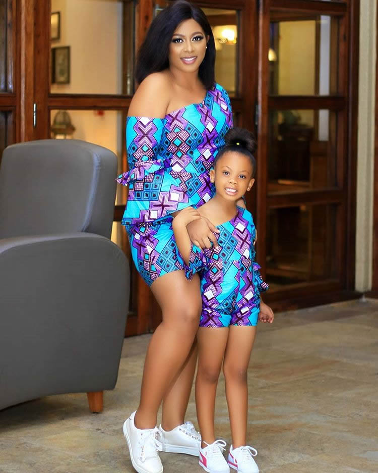 african mom and daughter outfits