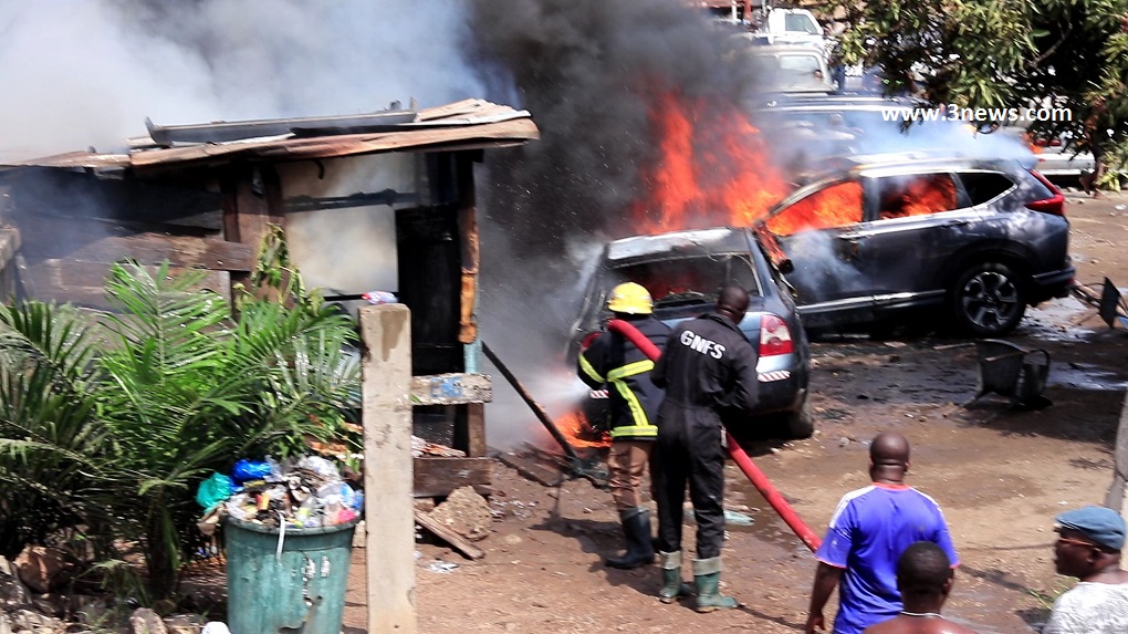 Fire Ravages 7 Vehicles At Osu