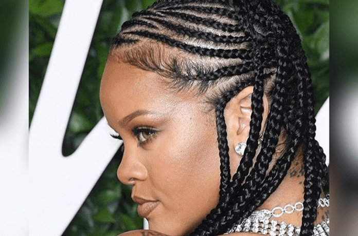 360 Degrees Worth Close Up Shots Of The Braids Rihanna Rocked To The Fashion Awards 2019