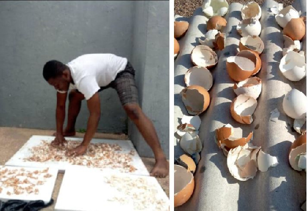 This Ghanaian Makes Amazing Artworks Using Eggshells