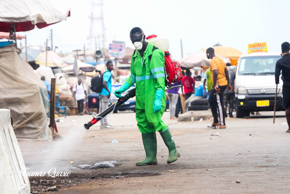 Coronavirus: Photos – AMA Personnel Embark On Disinfection Exercise