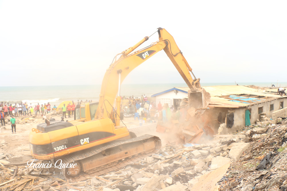 Photos: AMA Demolishes Structures At The Jamestown Fishing Harbor