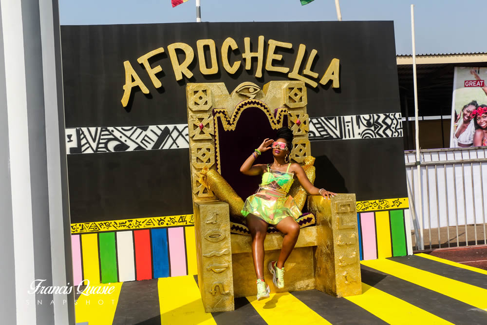 How A Golden Throne Became An Irresistible Attraction at Afrochella