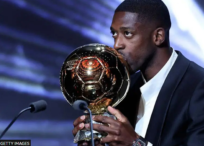 Tearful PSG star Dembele wins first Ballon d’Or