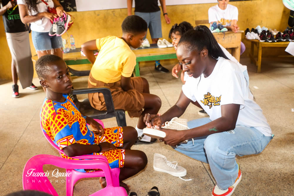 Afrochella Foundation Donates Food, Footwear To Domiabra Methodist Basic School
