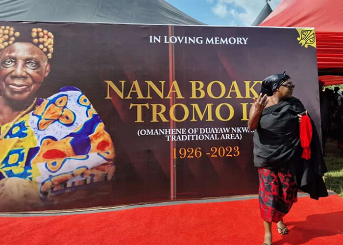 Dr Freda Prempeh Leads Gov’t Delegation To Observe One-Week Funeral Rite Of The Late Duayaw-Nkwantamanhene