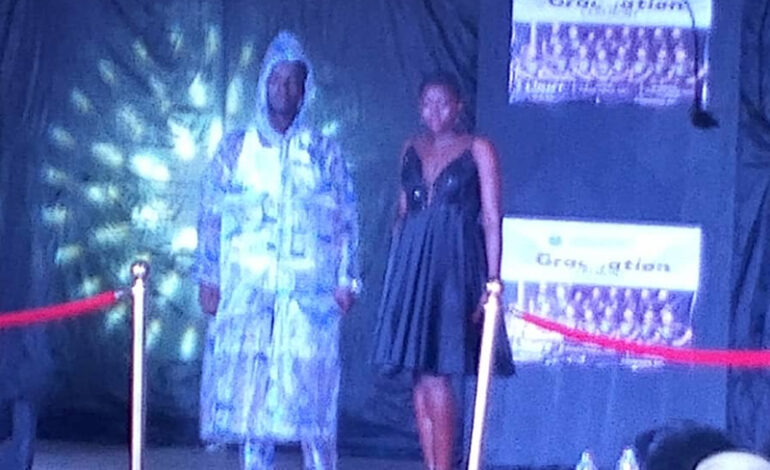 Fashion meets creativity as graduate transforms ‘Pure Water’ rubbers into stylish outfit