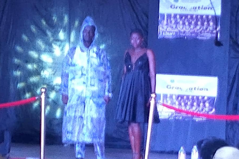 Fashion meets creativity as graduate transforms ‘Pure Water’ rubbers into stylish outfit