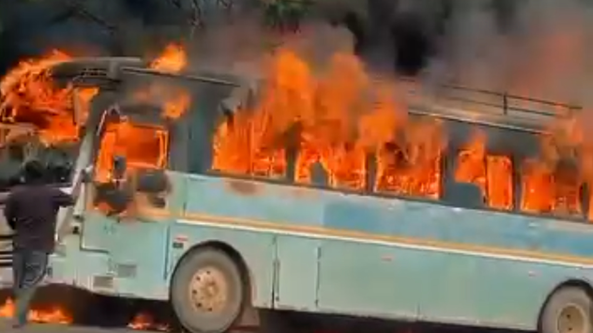 88 escape unharmed after Wesley Grammar School bus erupts in flames