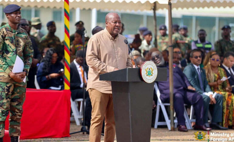 Ghana sends 54 troops to help rebuild Jamaica