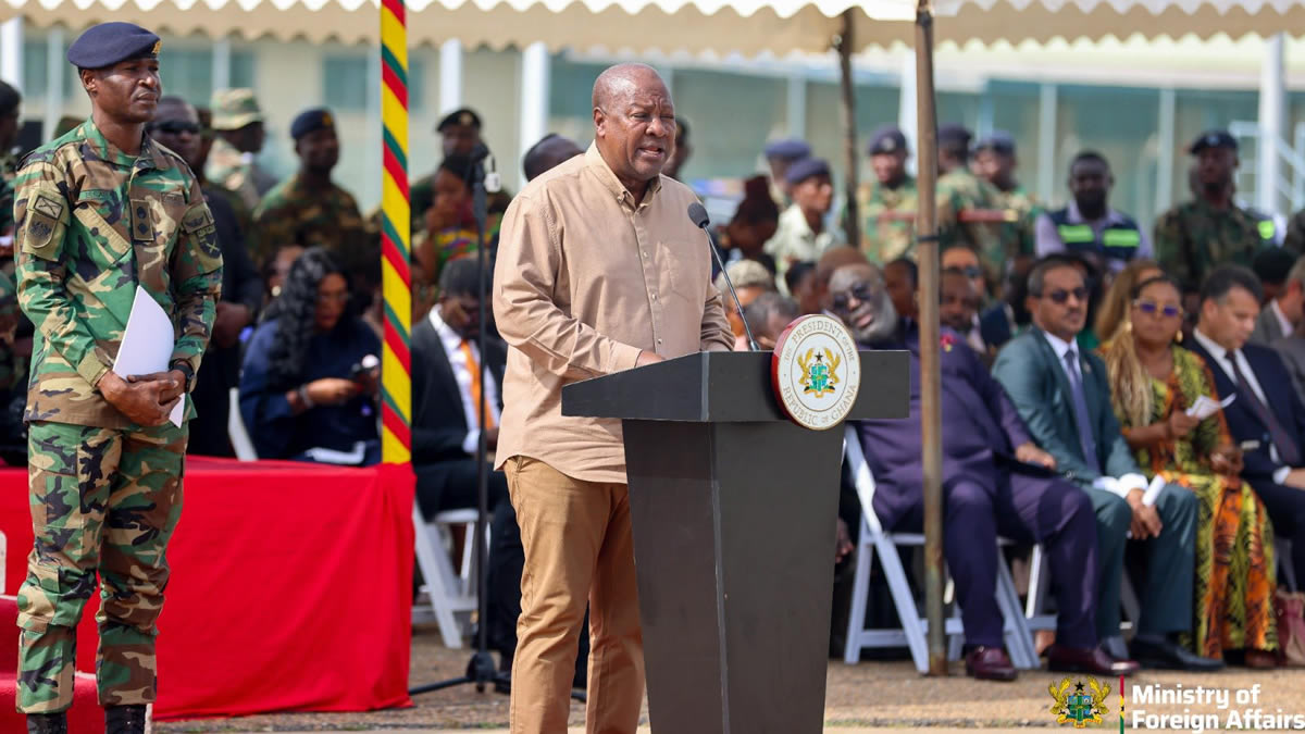 Ghana sends 54 troops to help rebuild Jamaica