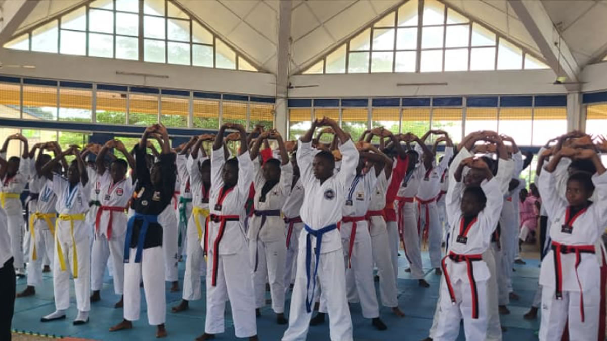 Seventy-seven hearing-impaired students compete in Chung Do Kwan Championship