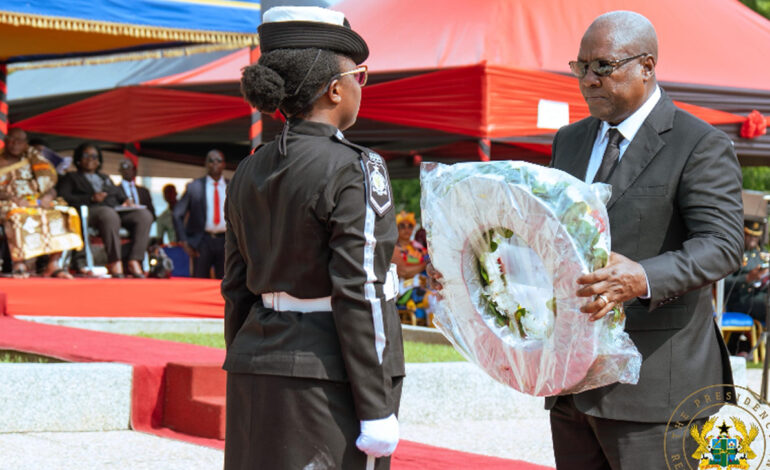 Police Memorial Day: Mahama lays wreath in honour of fallen Police Officers 