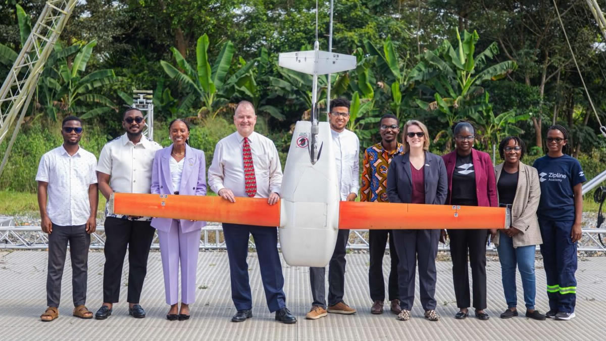 U.S. Envoy tours Zipline Omenako facility, highlighting U.S.-Ghana health ties