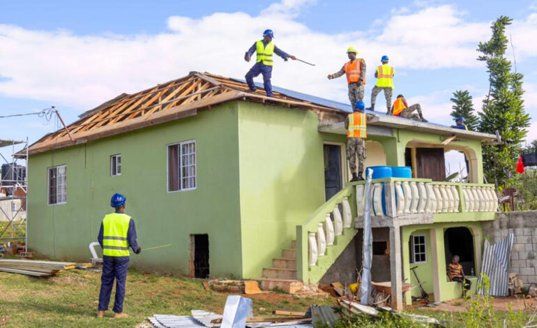 Ghana Armed Forces engineers undertake reconstruction works in Jamaica