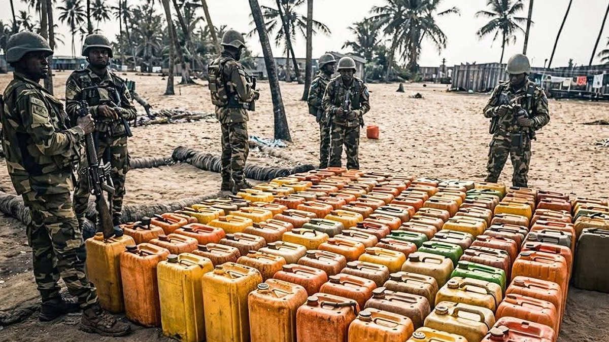 Ghana navy foils illegal fuel bunkering operation