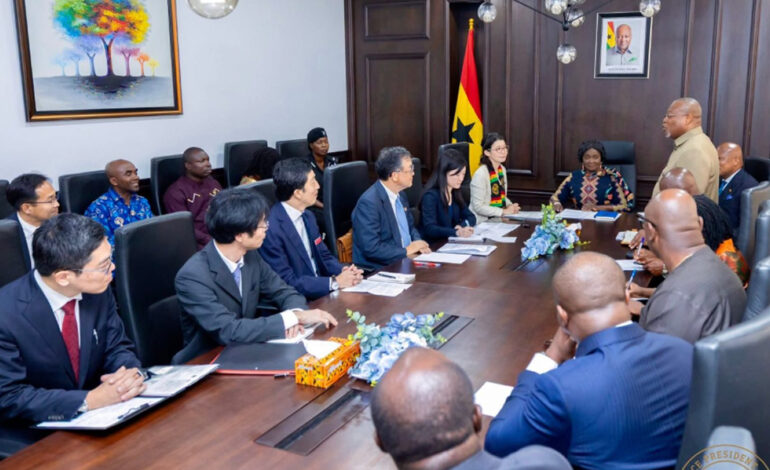 Vice President Opoku-Agyemang holds talks with visiting Japanese Foreign Minister