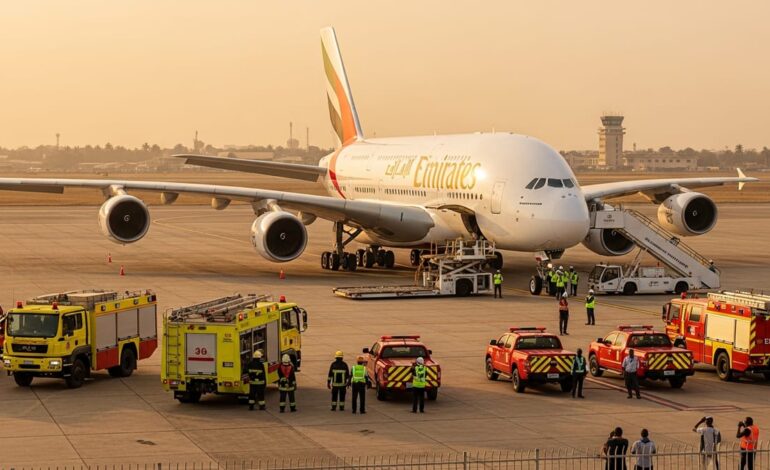 Emirates A380 makes rare emergency landing in Accra after smoke warning
