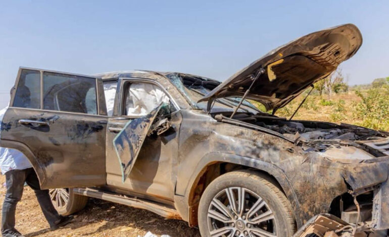 Haruna Iddrisu involved in car crash in Tumu