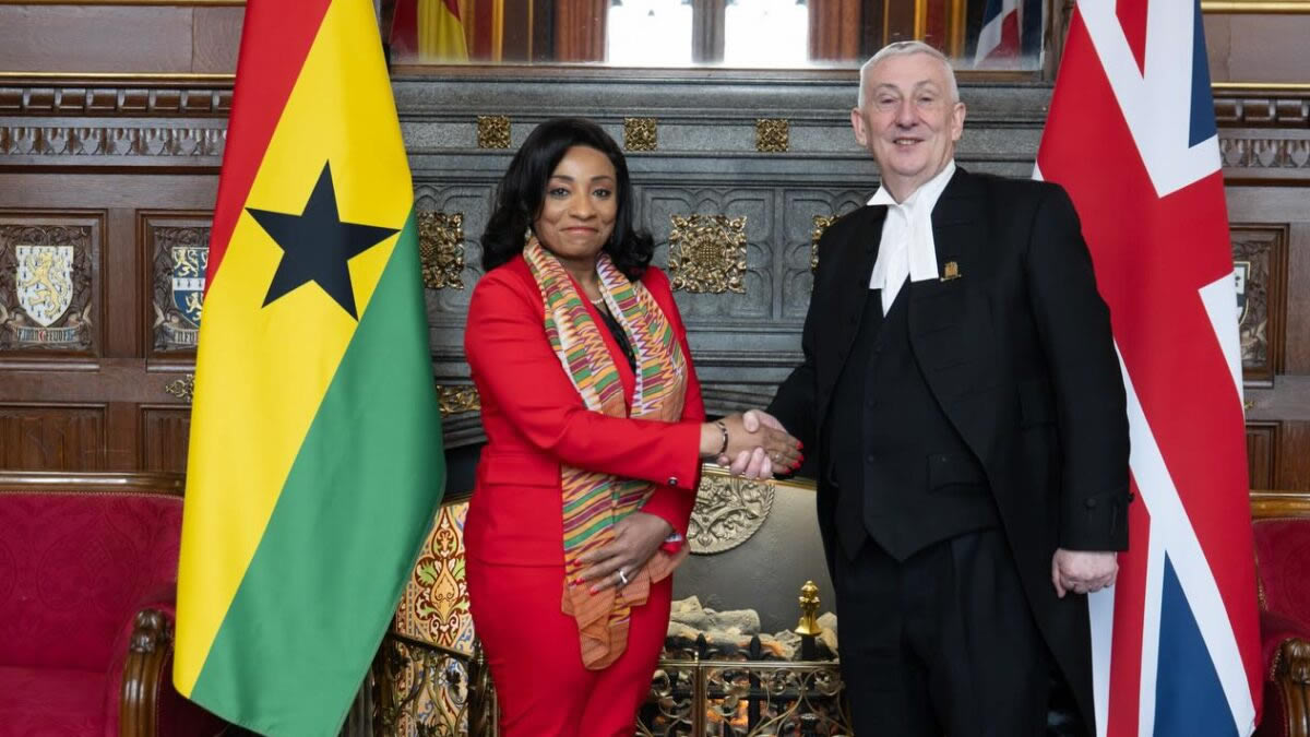Zita Benson engages Speaker Lindsay on Ghana-UK parliamentary cooperation