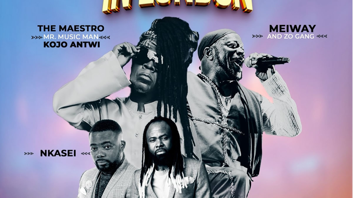 Highlife legend Kojo Antwi, Meiway set to rock London on September 5