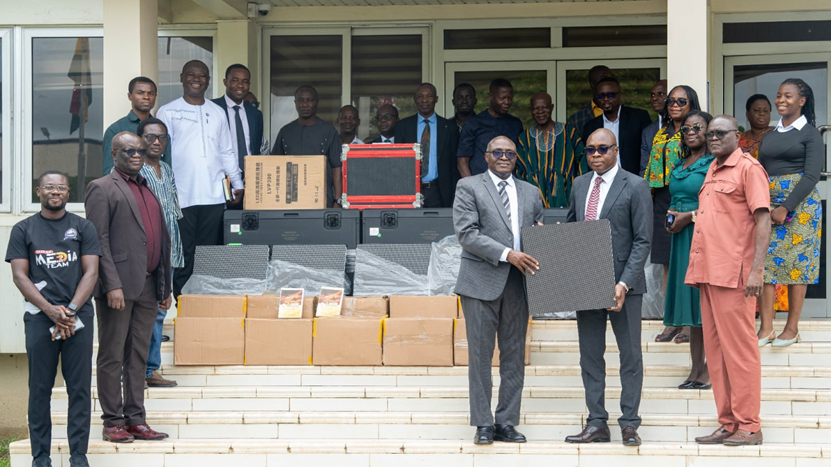 DCLM, Ghana donates giant-LED screens, devotional books to Universityof Education Winneba