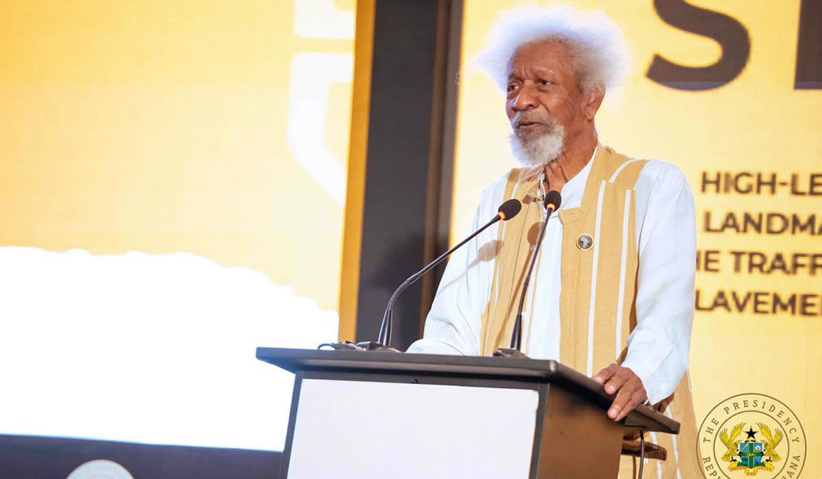 Reparatory Justice must address modern forms of slavery – Prof. Wole Soyinka