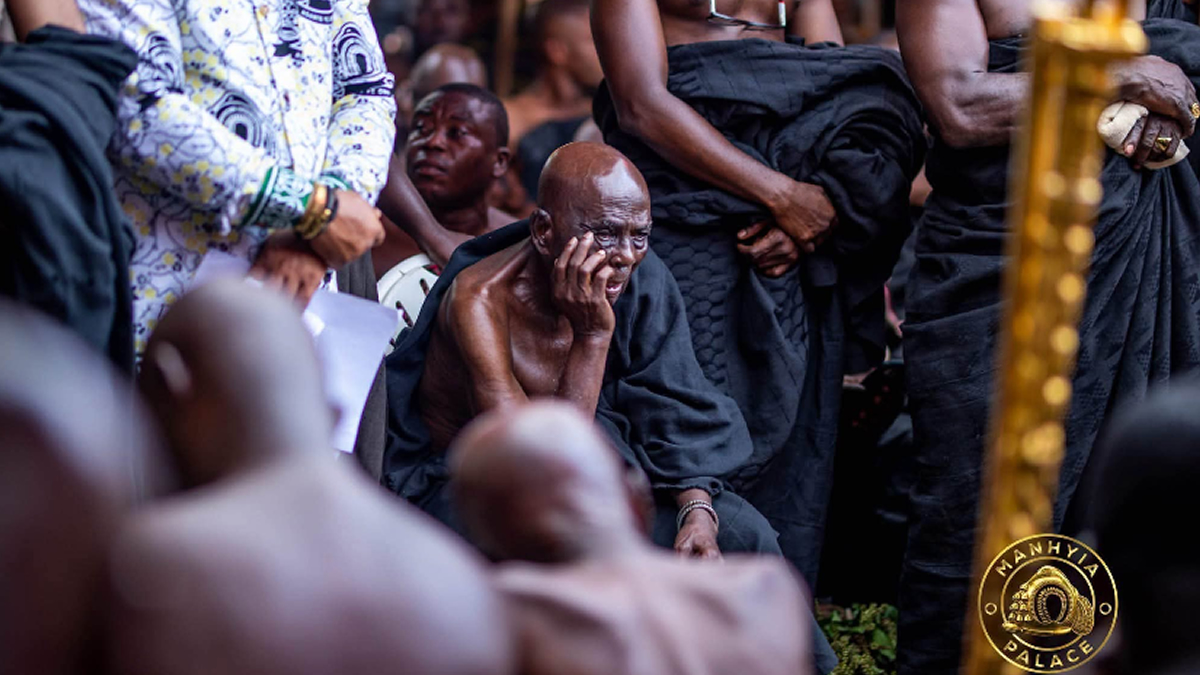 Asantehene destools 110-year-old chief of Kenyase No. 2