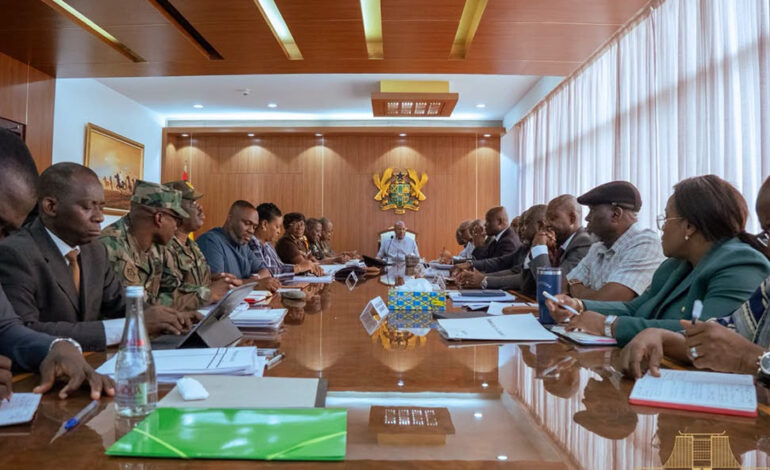 Floods disaster: President Mahama engages with National Security