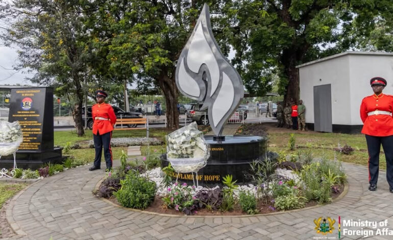 Rwanda unveils genocide memorials honouring Ghanaian peacekeepers