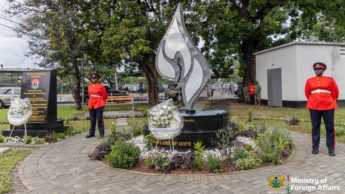 Rwanda unveils genocide memorials honouring Ghanaian peacekeepers