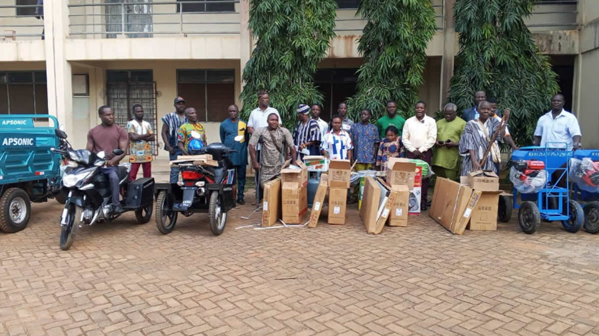 Ketu North Assembly supports 16 PWDs with livelihood, educational items