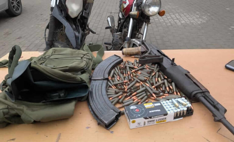 Suspected robber killed at Agbogbloshie, police recover AK-47, 186 rounds of ammunition